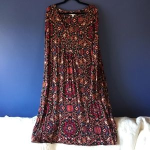 J. Jill Soft Pattern Sleeved Dress